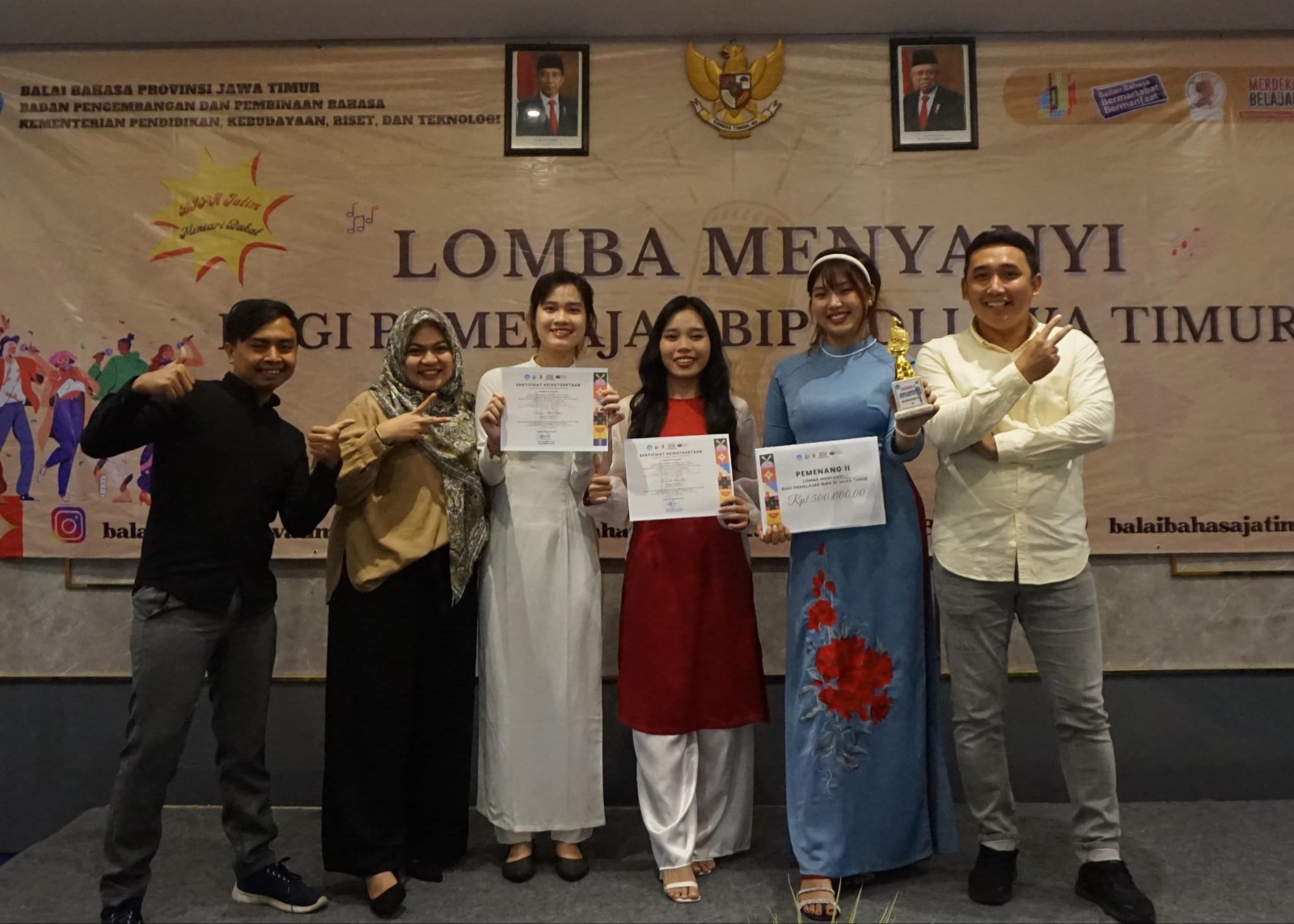 Mahasiswa Bipa Umm Asal Vietnam Menangi Lomba Nyanyi Se Jatim Berita Universitas